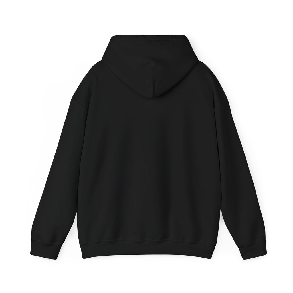 Graphic Hoodie with Gothic Script & Retro Portrait — Casual Streetwear Pullover