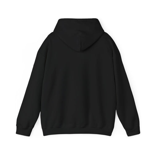 Graphic Hoodie with Gothic Script & Retro Portrait — Casual Streetwear Pullover