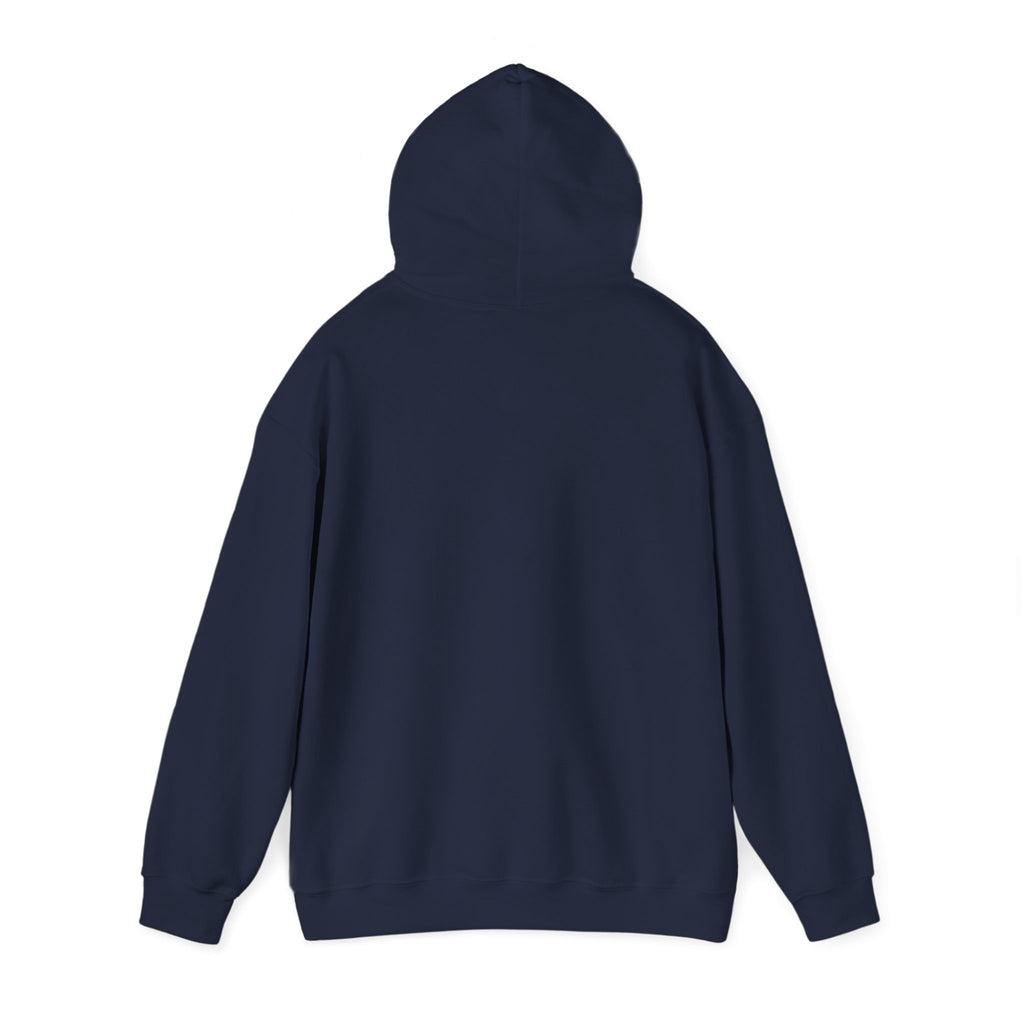 Graphic Hoodie with Gothic Script & Retro Portrait — Casual Streetwear Pullover