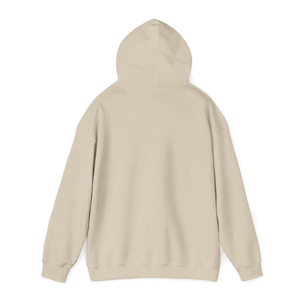 Graphic Hoodie with Gothic Script & Retro Portrait — Casual Streetwear Pullover